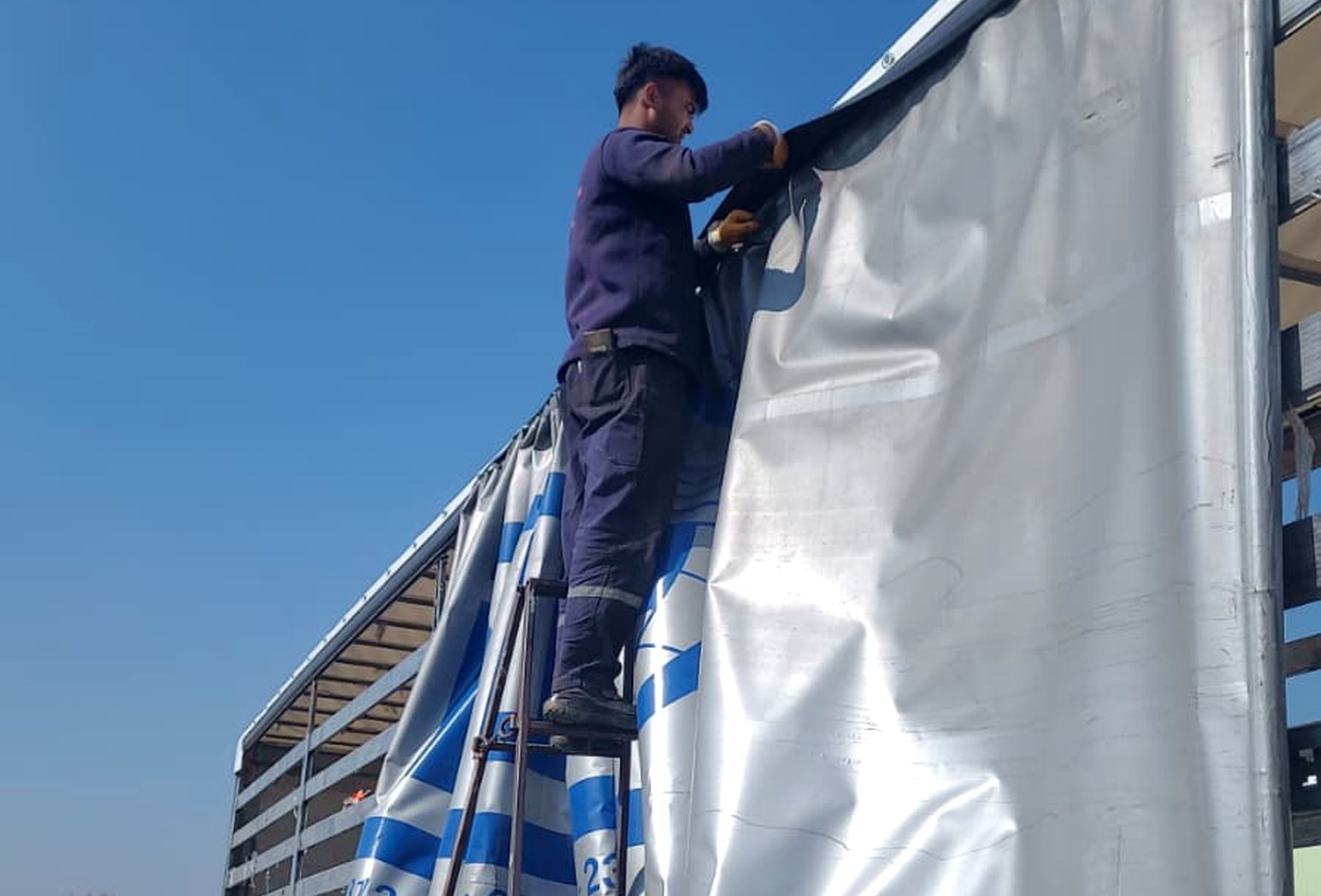 Pala Dorse Bursa branda imalat ve montaj çalışması